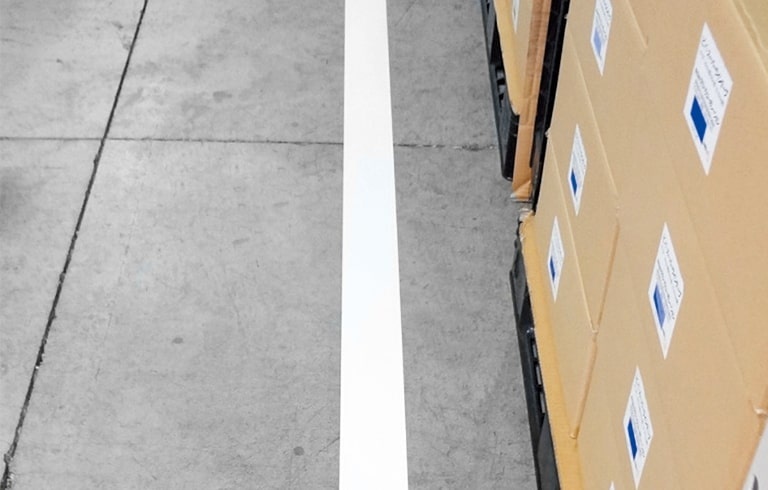 案内ライン ビバスーパーラインテープ トラ 12巻 1ケース LTS50 50mm×20ｍ 総厚306±5 床面 家具 建材 保護 美観維持 ラミネート T原 代引不可 - 3